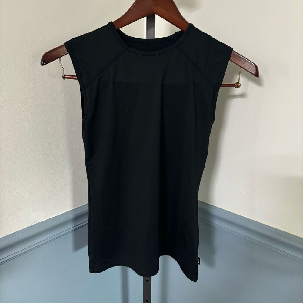 Tomboy Black Muscle Style Tank Top Sleeveless Shirt Size XS